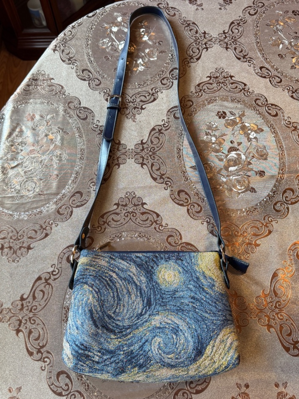 Signare Van Gogh Starry Night Tapestry Convertible Crossbody Bag Shoulder Bag